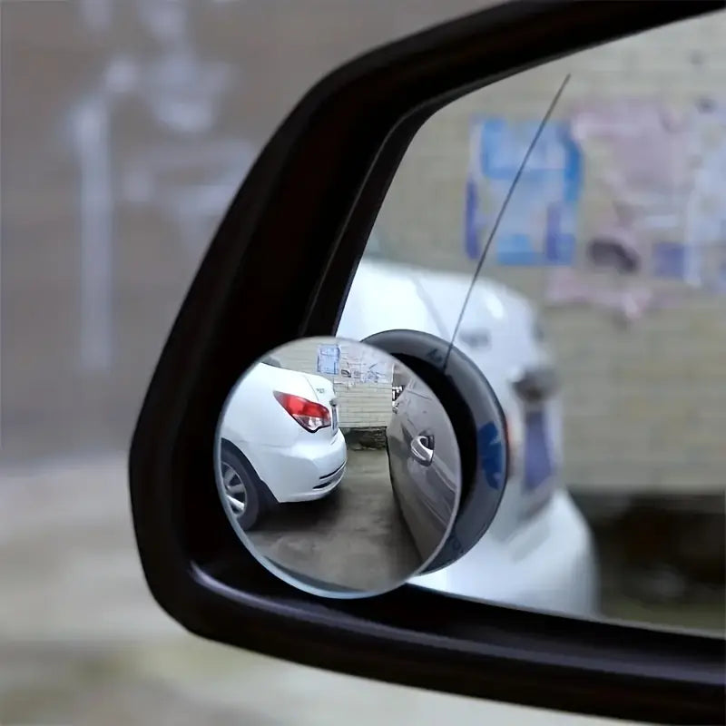 2pcs 360° Rotatable Car Blind Spot Mirrors – Universal Wide-Angle Convex Mirror for Cars, SUVs, Trucks & RVs | Driving Safety & RV Awnings Accessories