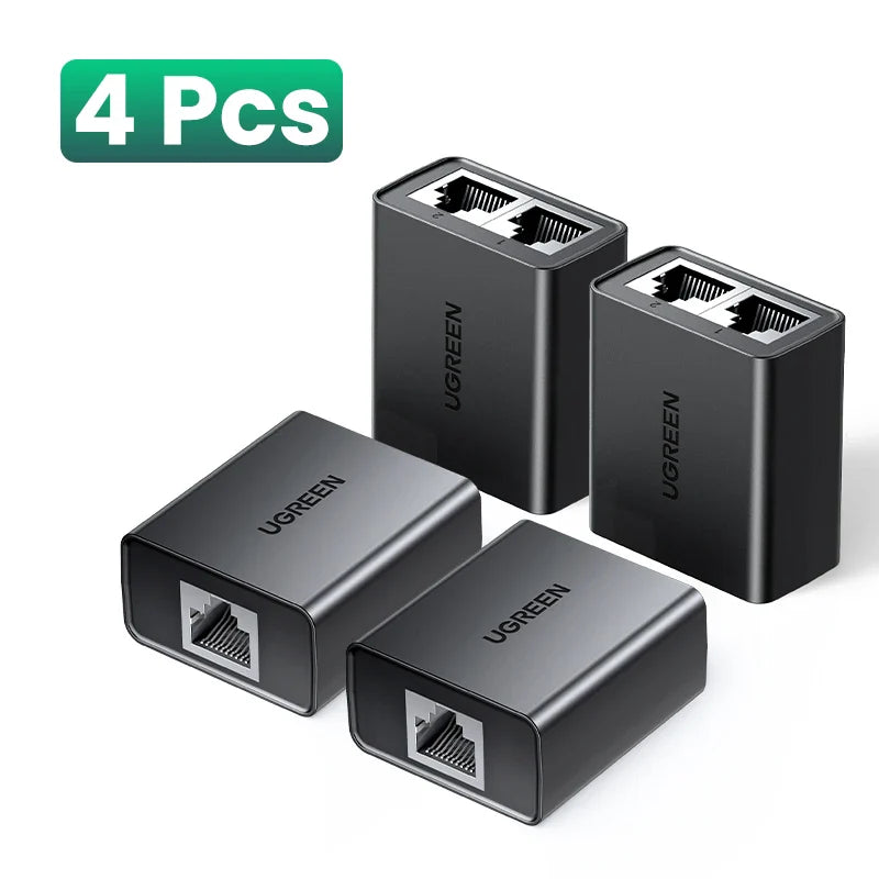 UGREEN RJ45 Splitter 1 to 2 Ethernet Adapter Internet Network Cable Extender RJ45 Connector Coupler for PC Laptop TV Box Router