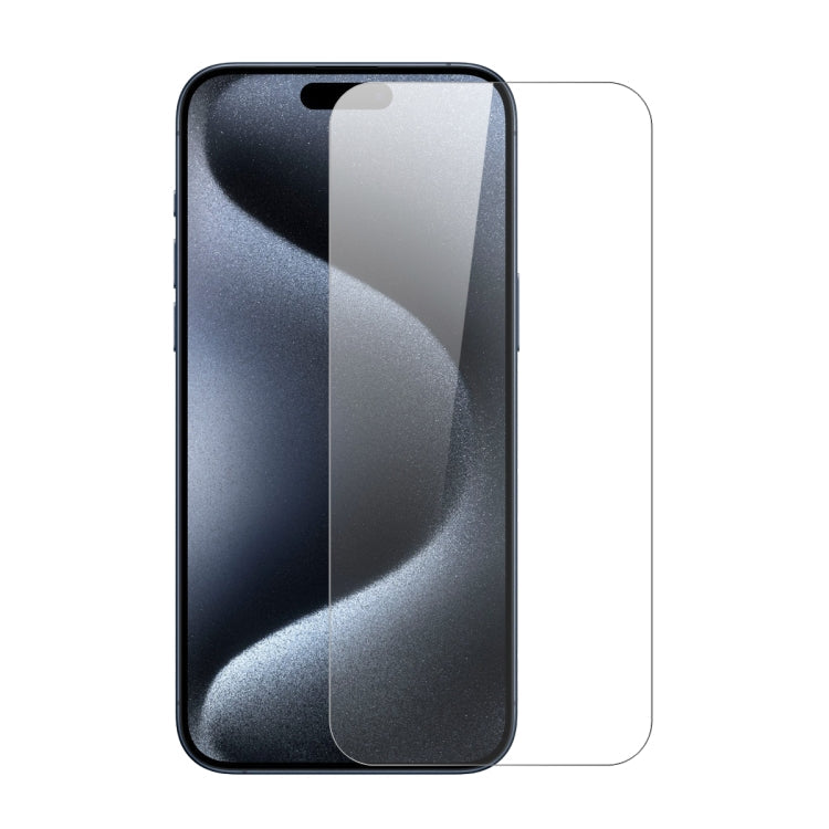 NORTHJO 2pcs Tempered Glass Film with Installation Frame - For iPhone 15 Pro