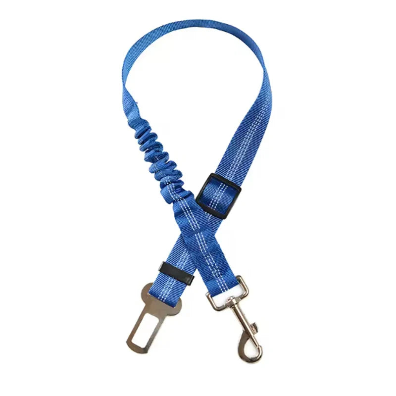 Dog Car Safety Belt Dog Safety Belt with Damping Belt and Reflective Line Adjustable Length Suitable Any Dog